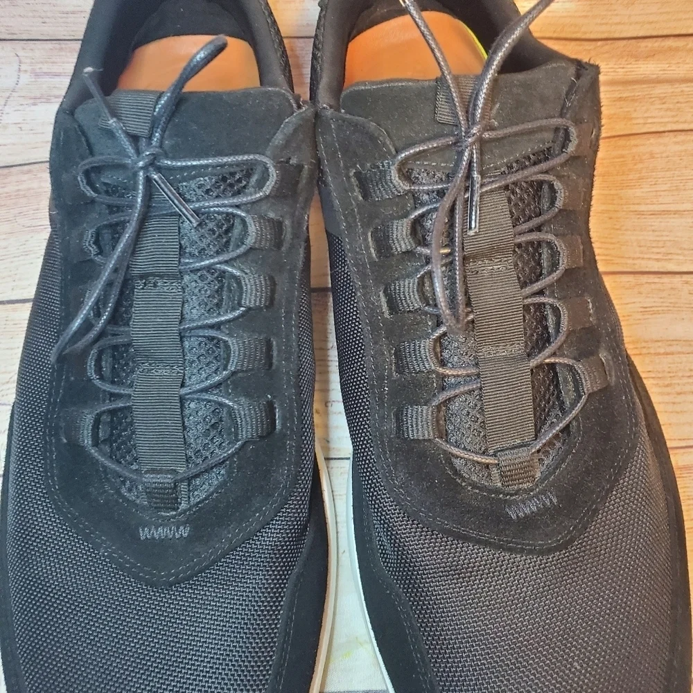 Wolf & Shepherd Mens Size 15 Black Crossover Victory Trainer Suede/Mesh Sneaker